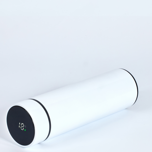 Thermos en Inox blanc 2 en 1