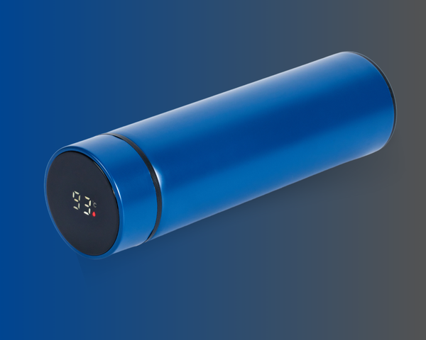 Thermos en Inox bleu 2 en 1