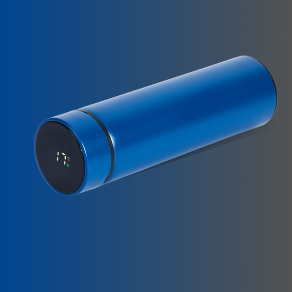 Thermos en Inox bleu 2 en 1