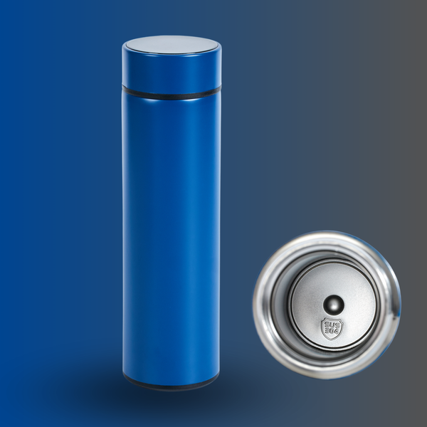 Thermos en Inox bleu 2 en 1