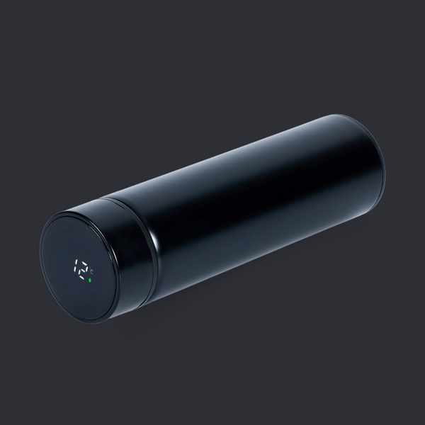 Thermos en Inox noir 2 en 1